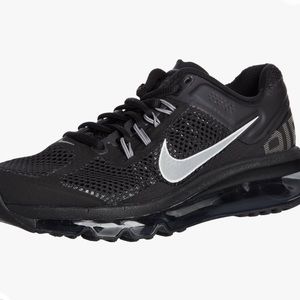 Nike Women's Air Max+ 2013 Color: Black / Grey / Silver - size 8